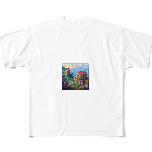 メテオラ（pixel art） All-Over Print T-Shirt
