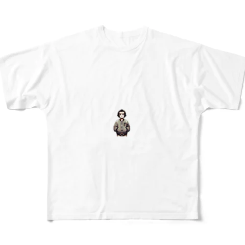 girl（pixel art） フルグラフィックTシャツ