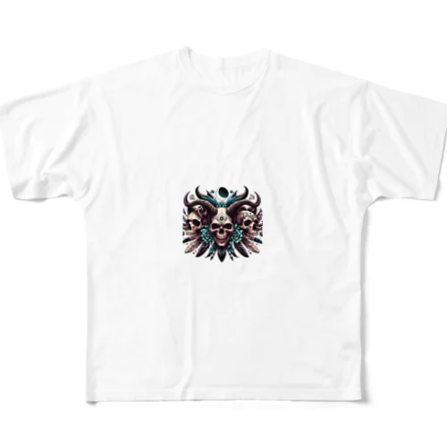 SKULL Cerberus All-Over Print T-Shirt