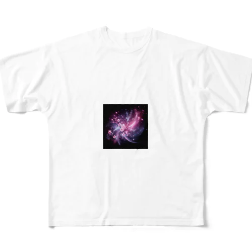 宇宙桜 フルグラフィックTシャツ