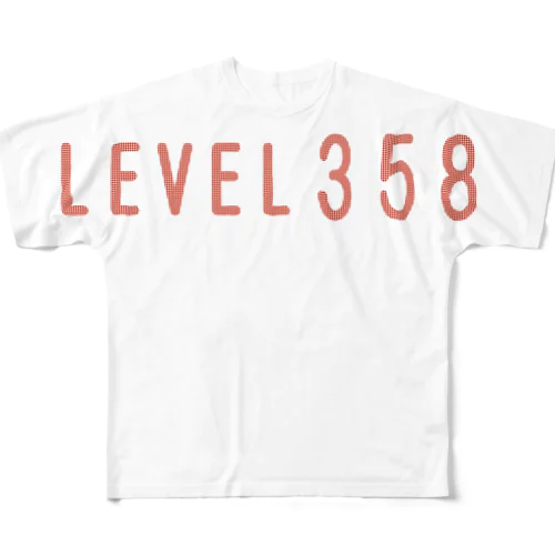 LEVEL３５８　３５８ フルグラフィックTシャツ