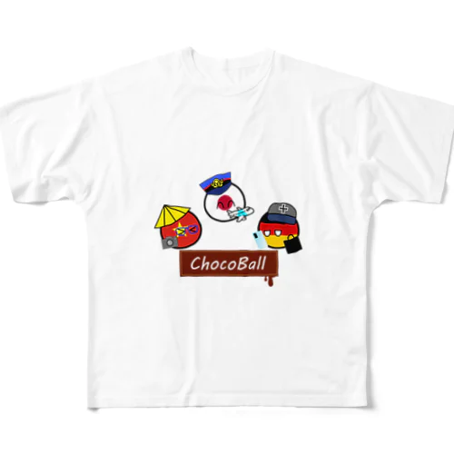 Choco Ball Family  フルグラフィックTシャツ