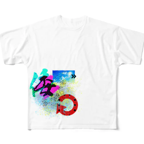 和テイストTシャツ All-Over Print T-Shirt