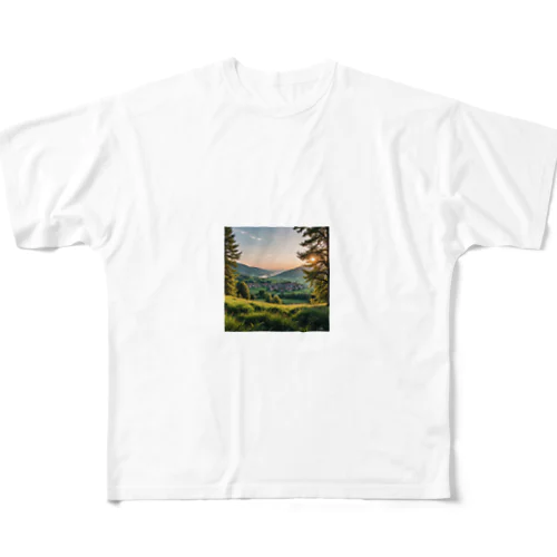 風景を眺める恋  All-Over Print T-Shirt