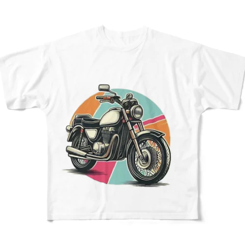 バイクでレツゴー All-Over Print T-Shirt