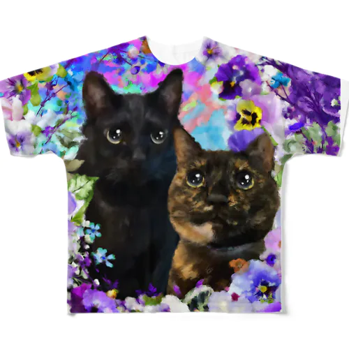 あんずちゃん&ぽんずちゃん All-Over Print T-Shirt