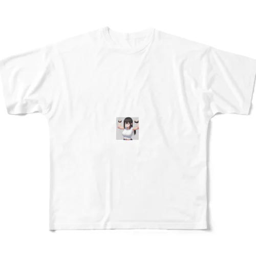 筋トレ女子 All-Over Print T-Shirt