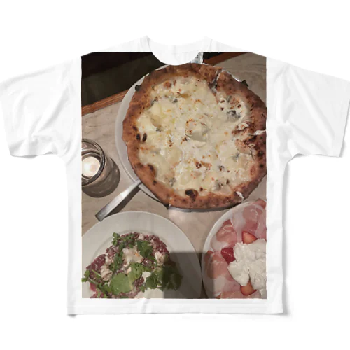 美味しいご飯をパシャリ1 All-Over Print T-Shirt