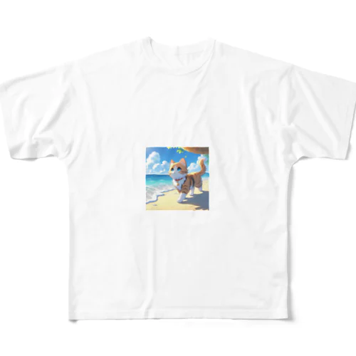 お散歩猫シリーズ All-Over Print T-Shirt