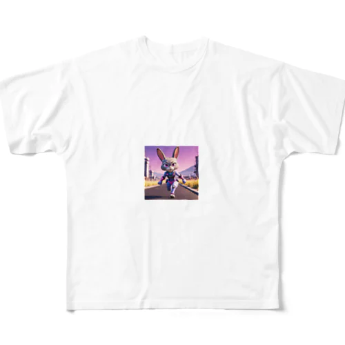 未来のうさぎ戦士 All-Over Print T-Shirt