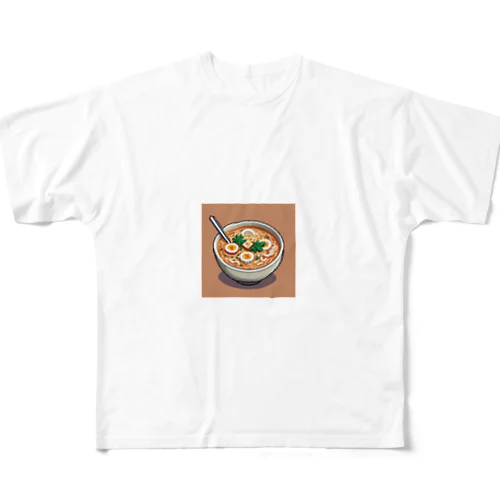 ラーメンの魅力が詰まったドット絵 All-Over Print T-Shirt