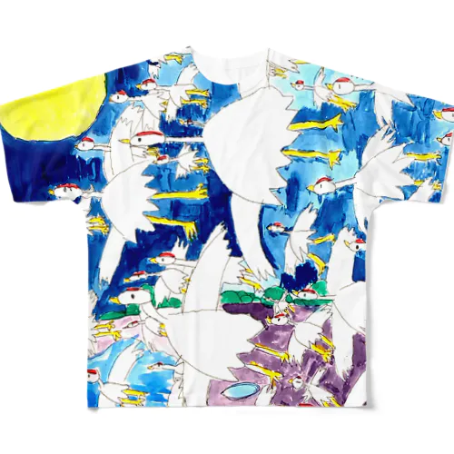 鶴3 All-Over Print T-Shirt