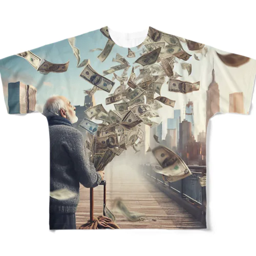 money フルグラフィックTシャツ