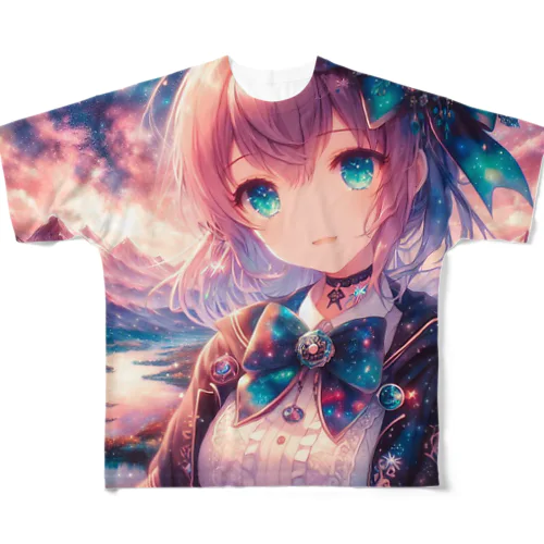 宇宙を旅する女海賊 フルグラフィックTシャツ