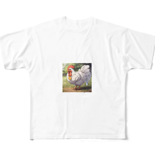 にわとり All-Over Print T-Shirt