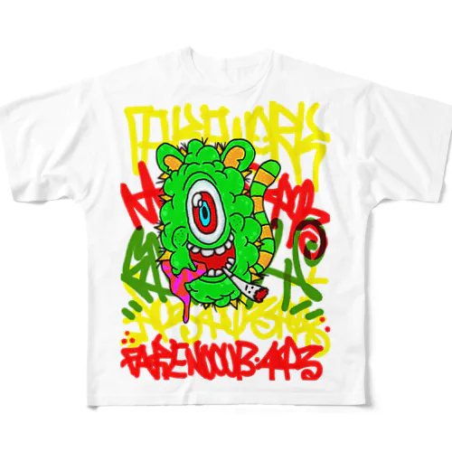 グリーンモンスター GRAFFITI グラフィティ All-Over Print T-Shirt