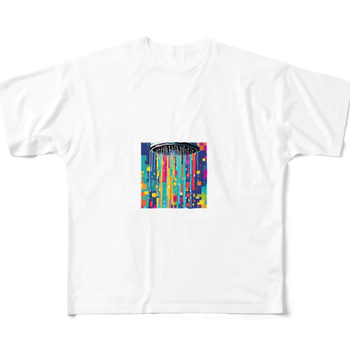 未知のシャワー All-Over Print T-Shirt