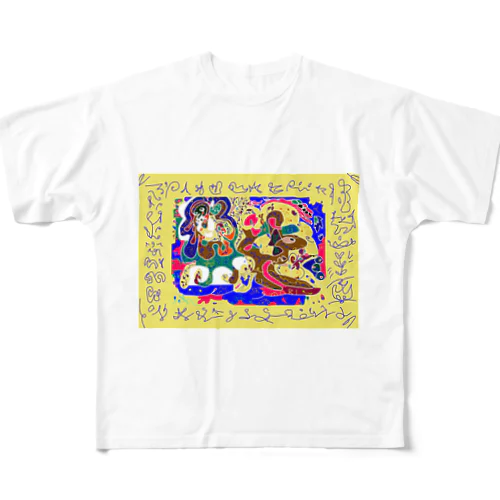 ゆりオリジナル宇宙アート🎨 フルグラフィックTシャツ