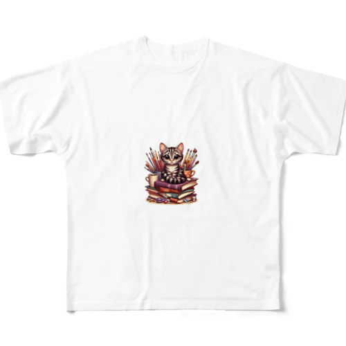 猫 All-Over Print T-Shirt