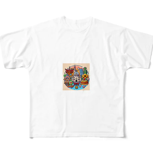 広島県 All-Over Print T-Shirt