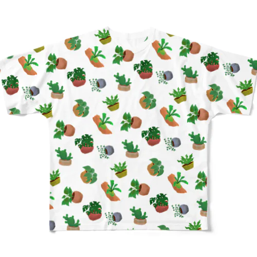 観葉植物♥ボタニカル All-Over Print T-Shirt