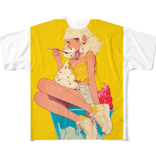 スィーツの誘惑　Hime  2530 All-Over Print T-Shirt