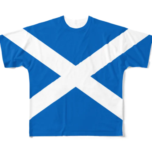 スコットランドの国旗 フルグラフィックTシャツ
