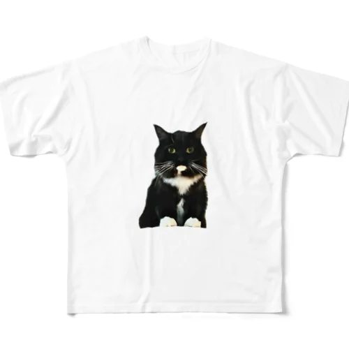 真面目ねこスイ〜証明写真風〜 All-Over Print T-Shirt