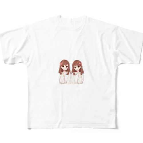 双子の姉妹 All-Over Print T-Shirt