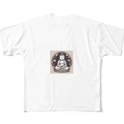 可愛い仏様 All-Over Print T-Shirt