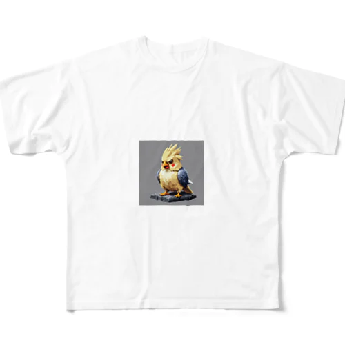 怒ったオカメインコ All-Over Print T-Shirt