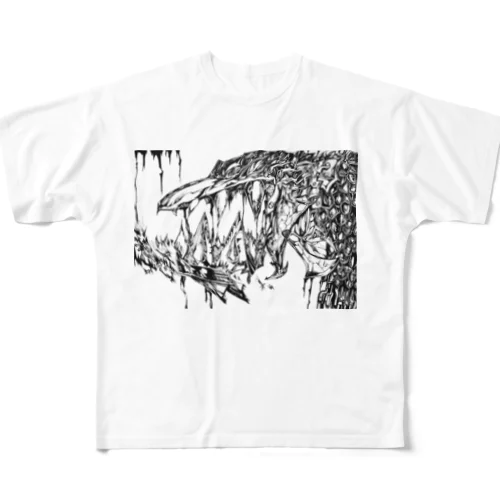 金属蛇頭（表印刷） All-Over Print T-Shirt