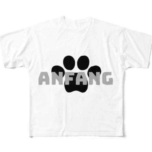 ANFANG Dog stamp series  フルグラフィックTシャツ