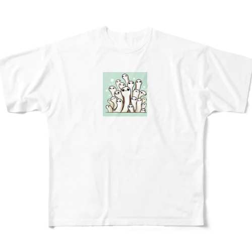 ちんあなごくん All-Over Print T-Shirt