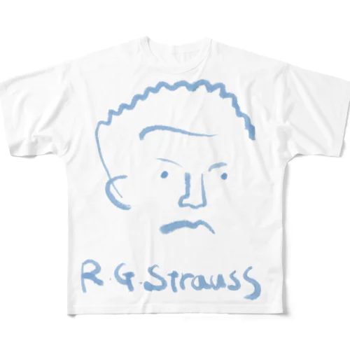 リヒャルト・シュトラウス　R.Strauss /  R.G.Strauß  フルグラフィックTシャツ