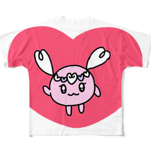 ラビュのラブ♡ フルグラフィックTシャツ