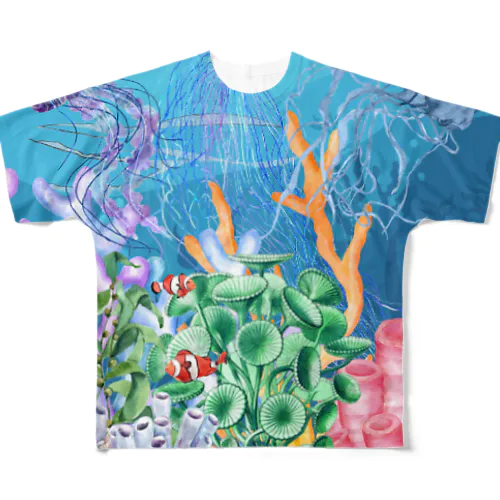 NATSUkurage All-Over Print T-Shirt