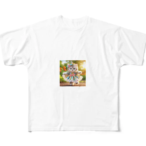 ドレスニャン All-Over Print T-Shirt