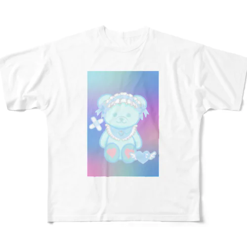 サブカルくまちゃん フルグラフィックTシャツ