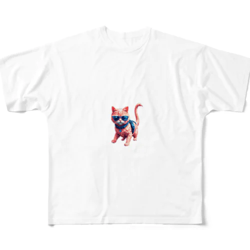 イケ猫 フルグラフィックTシャツ