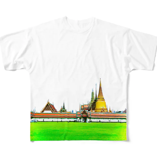 タイ王宮 フルグラフィックTシャツ