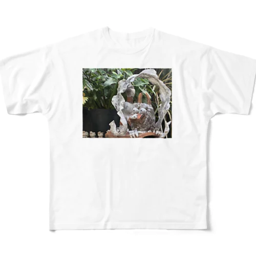 幸運離さんシーサー♀ All-Over Print T-Shirt