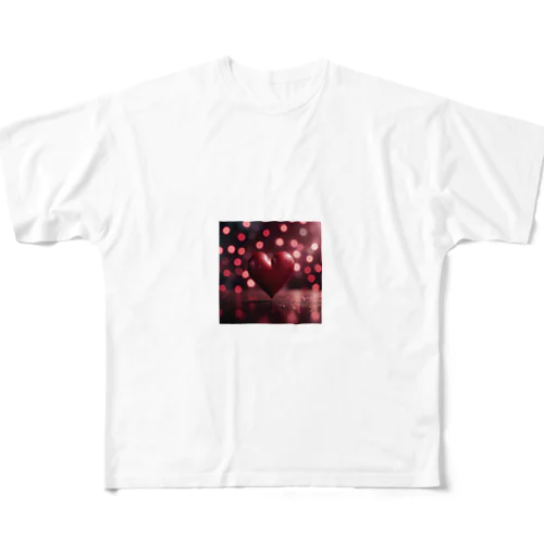 ハートデザイン All-Over Print T-Shirt