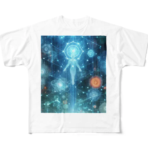 電脳世界風景1 フルグラフィックTシャツ