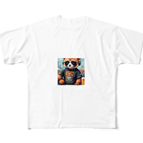 DJレッサーパンダ フルグラフィックTシャツ