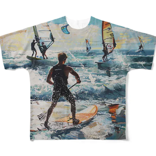 supとwindsurfingレース　エンジェル717 2065 All-Over Print T-Shirt