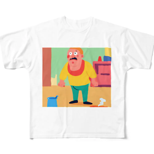 忍耐強い男 All-Over Print T-Shirt