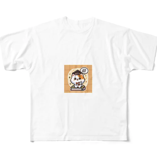 子猫の応援 All-Over Print T-Shirt