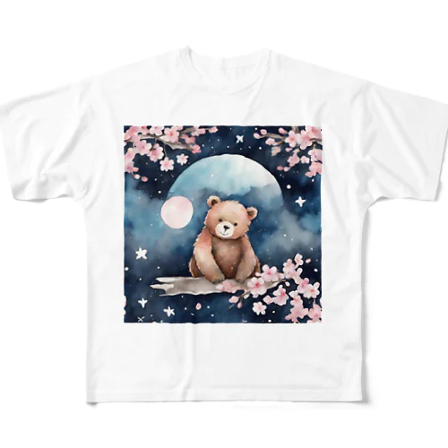 sakura_bear フルグラフィックTシャツ