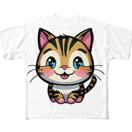 トラ子猫 All-Over Print T-Shirt